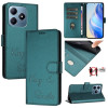 Чохол-книжка Embossing Stripe RFID для Realme C61/C63/Note 60/Note 60x/C61 - Peacock Green