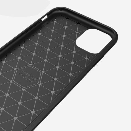 Протиударний чохол Brushed Texture Carbon Fiber на iPhone 11