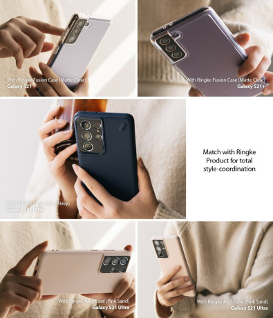 Защитное стекло на камеру Ringke Styling для Samsung Galaxy S21 black