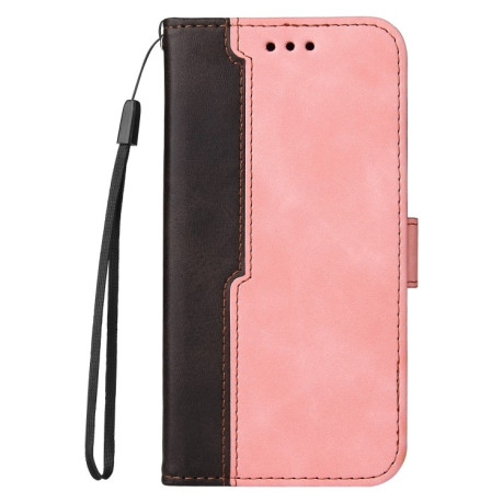 Чехол-книжка Business Stitching-Color для Samsung Galaxy S21 FE - розовый