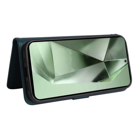 Чехол-книжка BETOPNICE BN-005 2 in 1 Detachable Imitate Genuine Leather для Samsung Galaxy S24 FE 5G - синий