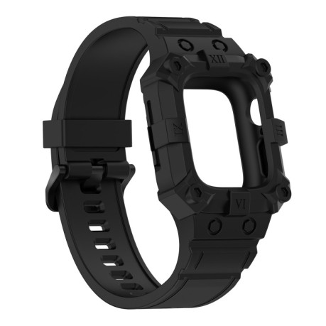 Силиконовый ремешок Integrated Band для Apple Watch Series 8/7 45mm / 44mm / 42mm - черный