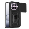 Чехол со шторкой на камеру Sliding Camshield и подставкой на Xiaomi 17T 5G — black