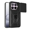 Чехол со шторкой на камеру Sliding Camshield и подставкой на Xiaomi 17T Pro 5G — чёрный