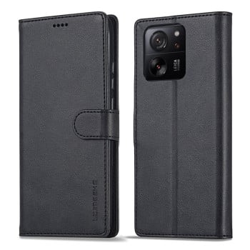 Чоловіча книжка LCIMEEKE Calf Texture на Xiaomi 14T Pro - чорний