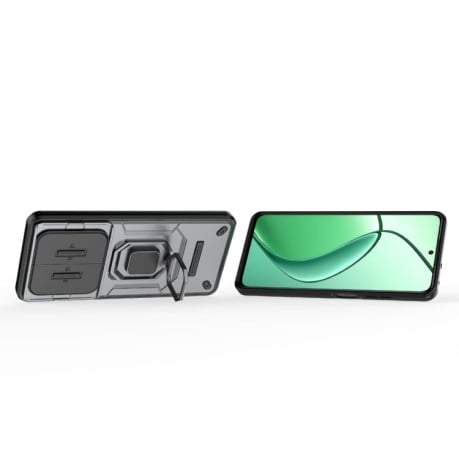 Противоударный чехол Sliding Camshield для Realme 12 5G - серый