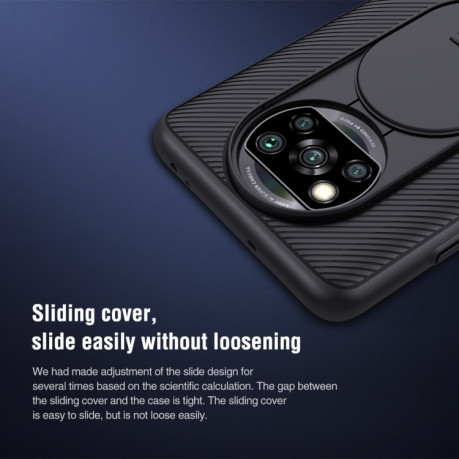 Противоударный чехол NILLKIN Black Mirror Series на Xiaomi Poco X3 / Poco X3 Pro - черный