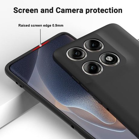 Силіконовий чохол Solid Color Liquid Silicone на Motorola Edge 70 Pro / 70 Pro+ — чорний