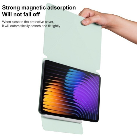 Чохол-книжка Fixed Buckle Magnetic Demation Leather для Xiaomi Pad 7 / 7 Pro - Baby Green