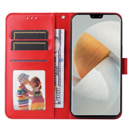 Чехол-книжка Embossed Sunflower для Vivo S12 / V23 5G - красный