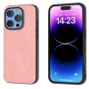 Чохол протиударний Black Frame PU Leather Full Coverage для iPhone 16 Pro - рожевий
