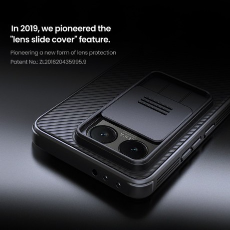 Ударозащитный чехол NILLKIN CamShield Pro на Xiaomi 14T Pro - зеленый