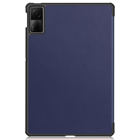 Чехол-книжка Solid Color Custer для Xiaomi Redmi Pad SE - синий