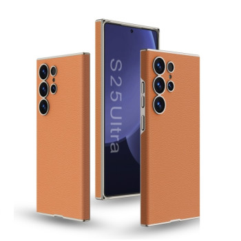 Чохол GKK Skin-feeling Leather для Samsung Galaxy S25 Ultra 5G - помаранчевий