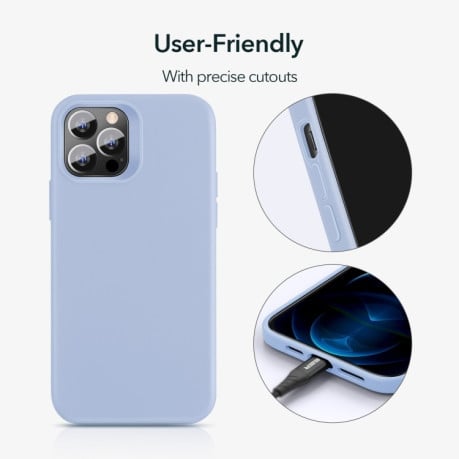 Протиударний силіконовий чохол ESR Cloud Series на iPhone 12 Pro Max - блакитний
