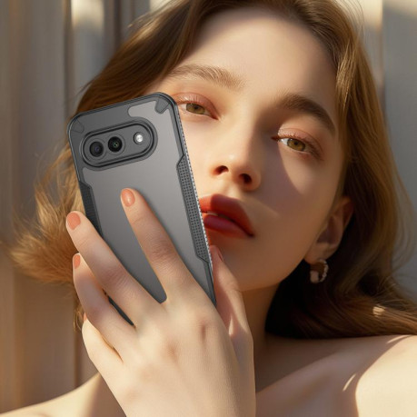 Противоударный чехол Armor Glaze PC Hybrid для Google Pixel 9a - черный