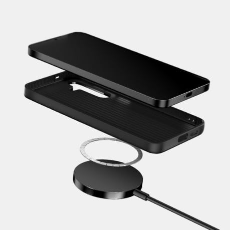 Ультратонкий чохол ABEEL 6D Micro Relief MagSafe Magnetic на Samsung Galaxy S25+ 5G - зелений