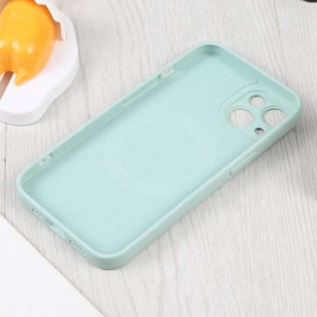 Протиударний чохол Liquid Silicone Full (Magsafe) для iPhone 15 Plus - блакитний