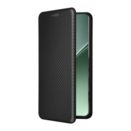 Чехол-книжка Carbon Fiber Texture на Xiaomi 15 - черный