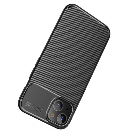Ударозащитный чехол HMC Carbon Fiber Texture на iPhone 14/13 - черный