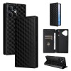 Чохол-книжка Cubic Grid з фактурою Calf на Realme Note 80 4G — чорний