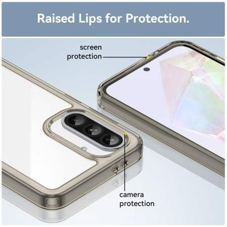 Противоударный чохол Colorful Acrylic Series для Samsung Galaxy A56 5G - прозрачно-серый