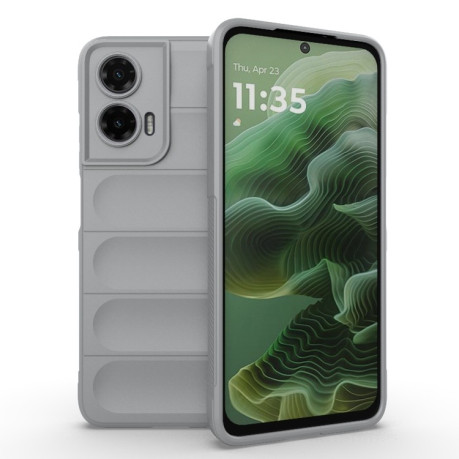 Силіконовий чохол Magic Flannel для Motorola Moto G35 5G Global - сірий