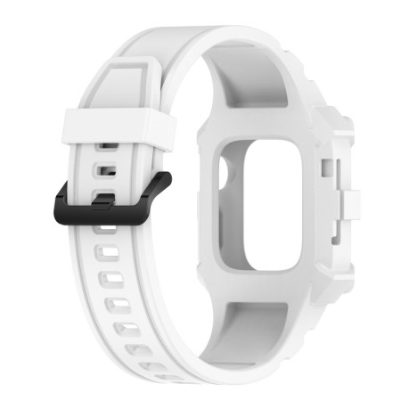 Силиконовый ремешок Integrated Band для Apple Watch Series 8/7 45mm / 44mm / 42mm - белый