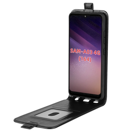 Флип-чехол R64 Texture Single на Samsung Galaxy A03 - черный