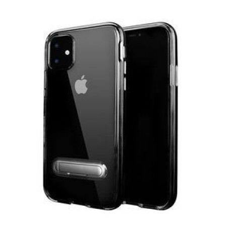 Противоударный чехол-подставка HMC на iPhone 11-прозрачно-черный
