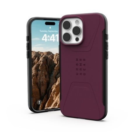 Оригинальный чехол UAG Civilian для iPhone 16 Pro Max - Red