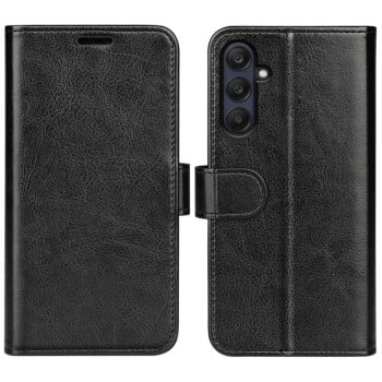 Чохол-книжка R64 Texture Horizontal Flip Leather для Samsung Galaxy A26 - чорний