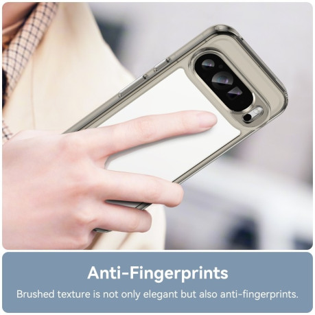 Протиударний чохол Colorful Acrylic Series для Google Pixel 9 Pro XL - прозоро-сірий