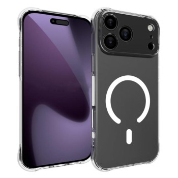 Противоударный магнитный TPU-чехол Shockproof Non-slip Magnetic TPU на iPhone 18 Pro Max — прозрачный
