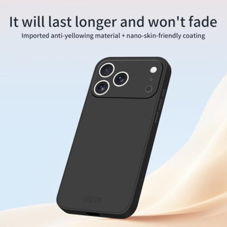 Силиконовый чехол ENKAY Liquid Silicone на iPhone 17 Pro - синий