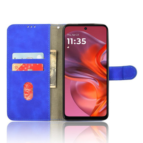 Чохол-книжка Retro Skin Feel Business Magnetic Motorola Moto G05 - синій