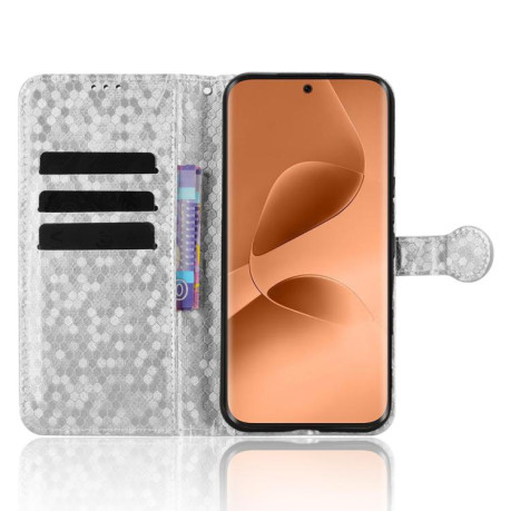 Чехол-книжка Honeycomb Dot для Infinix Note Edge 5G — серебристый