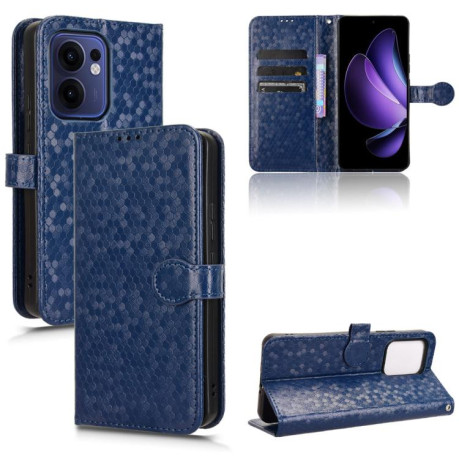 Чехол-книжка Honeycomb Dot для OPPO Reno13 F/Reno13 FS - синий