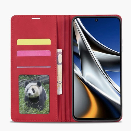 Чехол-книжка Forwenw Dream Series для Xiaomi Poco X4 Pro 5G - красный