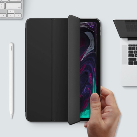 Магнитный Чехол-книжка WIWU Magnetic 3-folding  на iPad Pro 11 2021/2020/2018/Air 2020 - черный