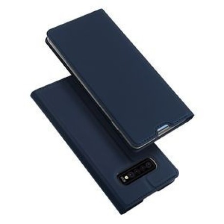 Чехол-книжка DUX DUCIS на Samsung Galaxy S10+/G975-темно-синий