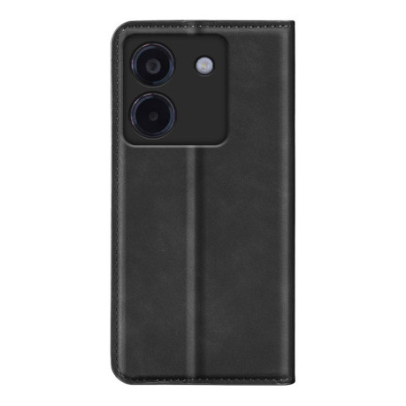 Чехол-книжка Retro Skin Feel Business Magnetic на Xiaomi Poco M7 Pro 5G - черный