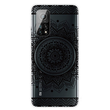 Противоударный чехол Colored Drawing Clear на Xiaomi Mi 10T / 10T Pro - Mandala
