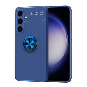 Ударозащитный чехол Metal Ring Holder для Samsung Galaxy S24+ 5G - синий