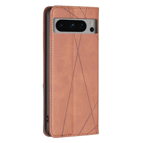 Чохол-книжка Rhombus Texture для Google Pixel 8 Pro - коричневий