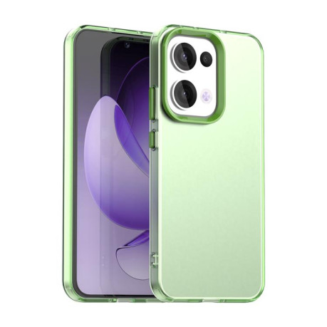 Чехол Candy Series гибрид с усиленными бортиками на OPPO Reno13 5G Global - зеленый
