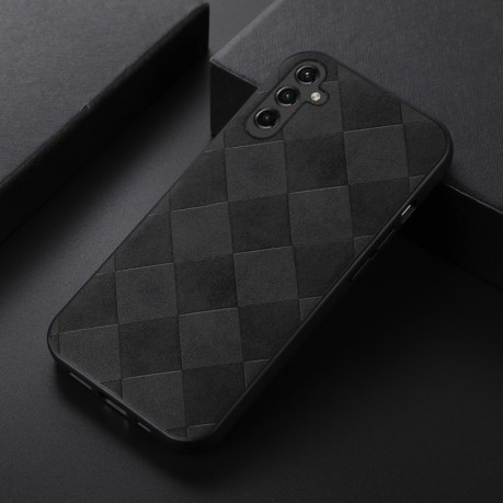 Протиударний чохол Weave Plaid для Samsung Galaxy A24 4G - чорний