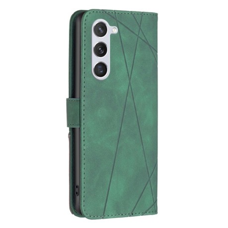 Чехол-книжка Rhombus Texture для Samsung Galaxy S24 5G - зеленый