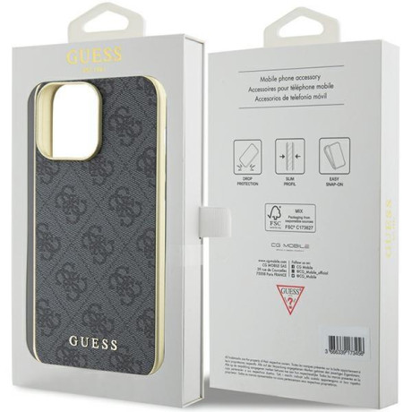 Оригинальный чехол Guess Charms Collection на iPhone 15 Pro Max - gray