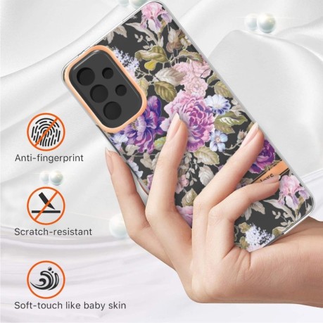 Протиударний чохол Flowers and Plants Series для Samsung Galaxy A53 5G - Purple Peony